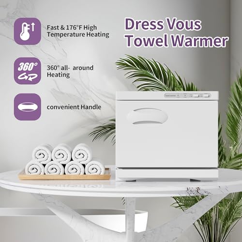 Dress Vous Towel Warmer, 8L Hot Towel Warmers for Facials, Salon Towel Warmers for Spa and Home,Barbershop, Esthetician.(White) - Image 2