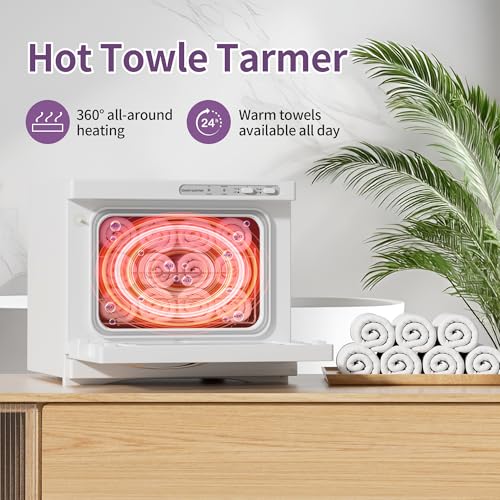 Dress Vous Towel Warmer, 8L Hot Towel Warmers for Facials, Salon Towel Warmers for Spa and Home,Barbershop, Esthetician.(White) - Image 5