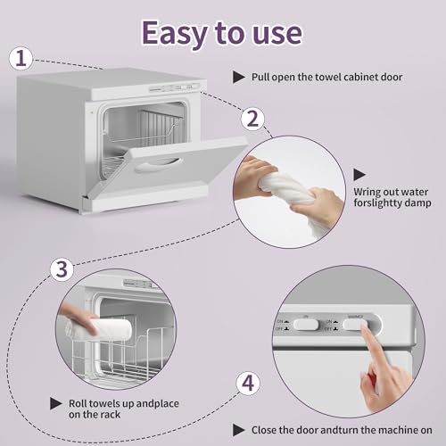 Dress Vous Towel Warmer, 8L Hot Towel Warmers for Facials, Salon Towel Warmers for Spa and Home,Barbershop, Esthetician.(White) - Image 3