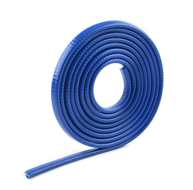 PRIKNIK Car U Shape Edge Trim Rubber Strip Seal Protector Car Door Edge Guards (16 ft/5 m) Compatible with Cars (Blue, 16 ft) - Image 2