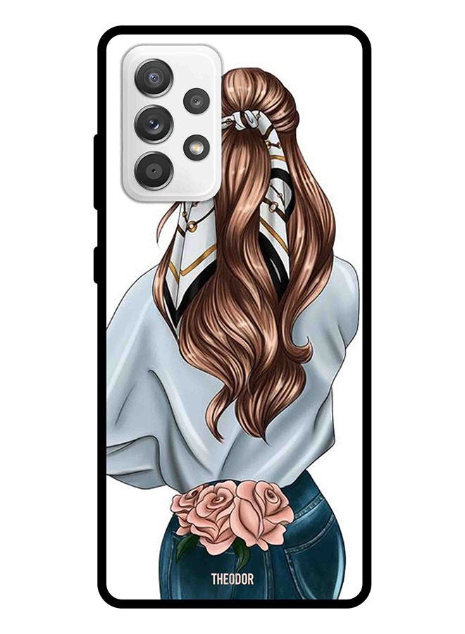 Theodor Protective Case Cover For Samsung Galaxy A72 pink rose girl - Image 1