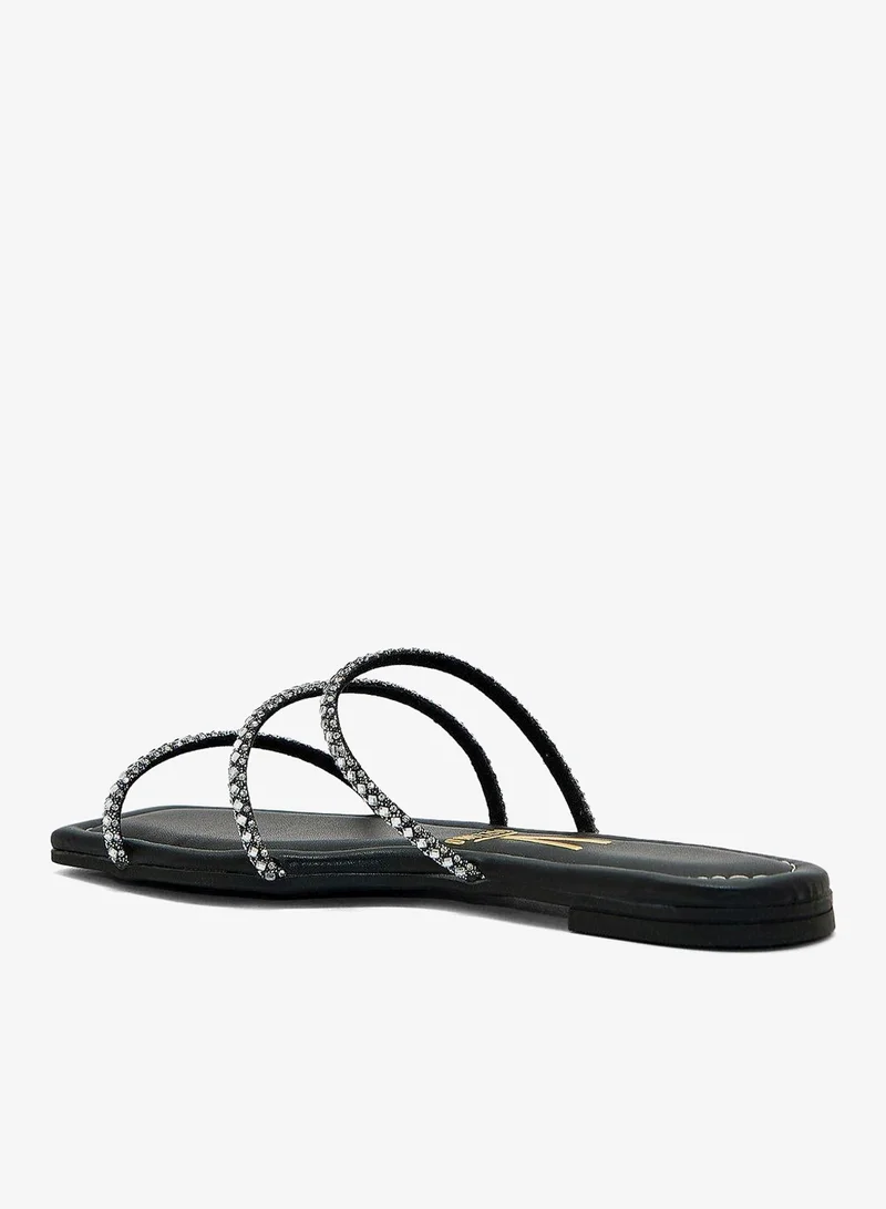 VIZZANO Black Block Heel Sandals for Women – Stylish Ladies Heels Sandals for Everyday Wear for Women | Best Price UAE