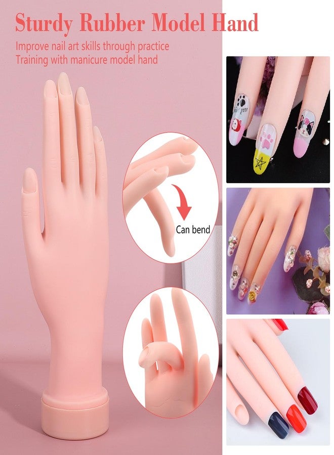 Deciniee Professional Acrylic Nail Kit - Practice Hand Set with Powder, Brush, DIY Starter Kit for Beginners with tips, glue, and glitter - Image 5