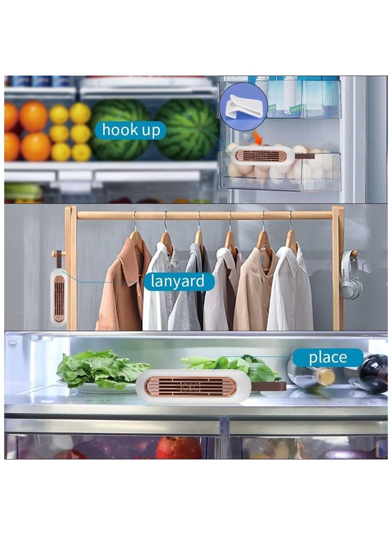 Fridge Deodorizer, Portable Type-C USB Rechargeable Reusable Refrigerator Odor Eliminator for Fridge, Car, Closet, Wardrobe, Pet Areas - Long-Lasting Odor Control, Better Than Baking Soda & Charcoal Bags - Image 3