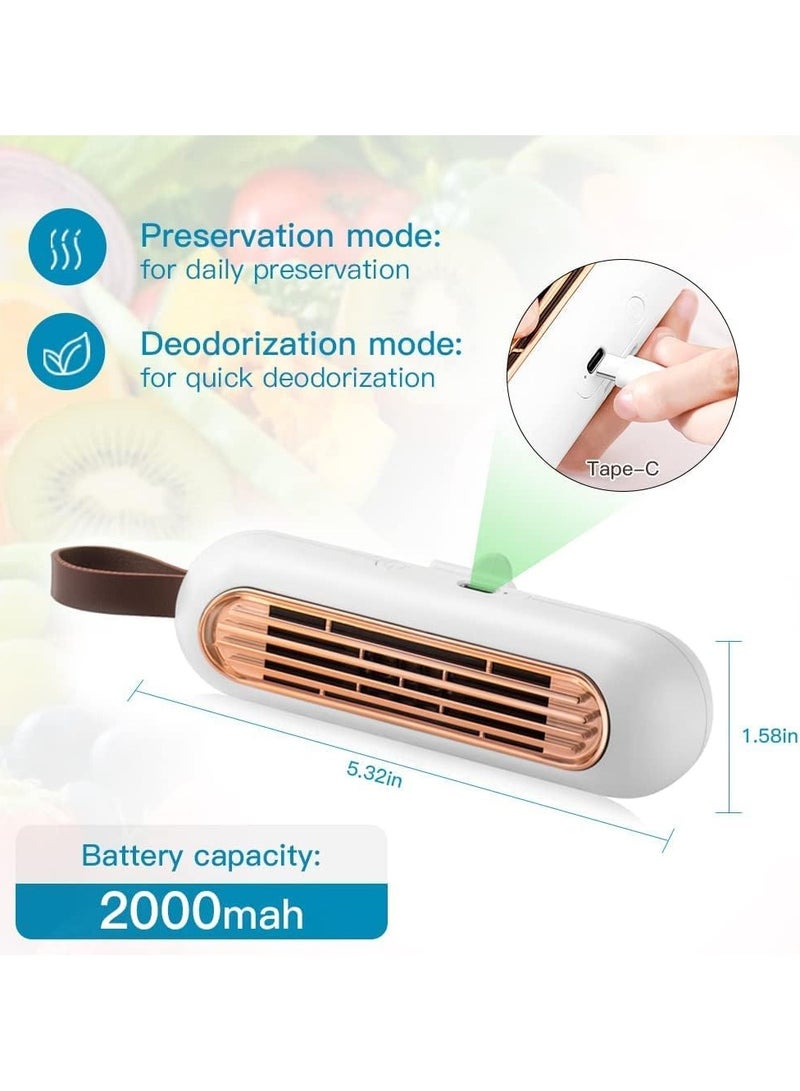 Fridge Deodorizer, Portable Type-C USB Rechargeable Reusable Refrigerator Odor Eliminator for Fridge, Car, Closet, Wardrobe, Pet Areas - Long-Lasting Odor Control, Better Than Baking Soda & Charcoal Bags - Image 4