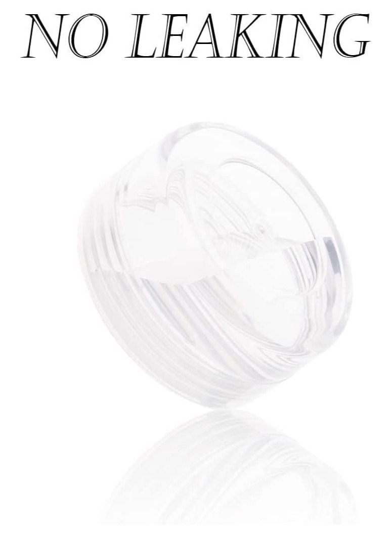 SYOSI 30 Pcs Cosmetic Containers, Acrylic Clear Round Jars, BPA Free Sample Jars Tiny Makeup Sample Containers with Lids for Women Cosmetic, Lotion, Cream, Makeup, Bead, Eye Shadow (10g / 10ml) - Image 5