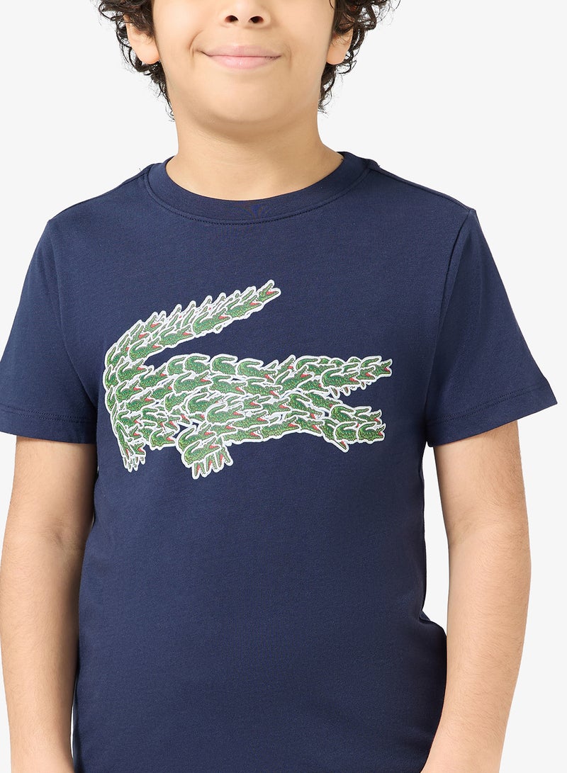 LACOSTE Kids Logo Crew Neck T-Shirt - Image 3