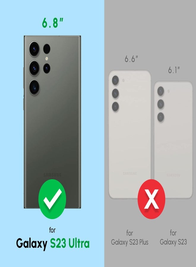 Silverback for Samsung Galaxy S23 Ultra Case, Moving Liquid Holographic Glitter Case with Ring Stand, Girls Women Bling Diamond Slim Protective Case for Galaxy S23 Ultra - Purple - Image 2