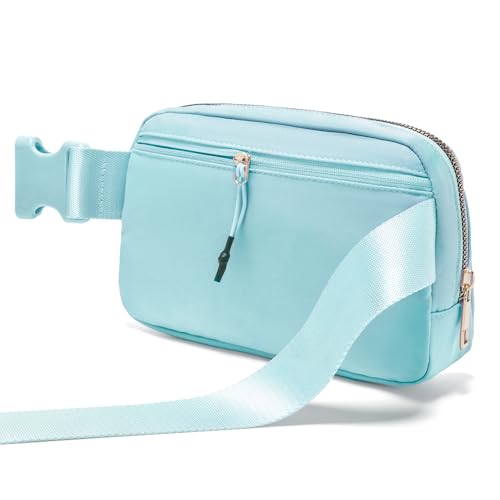 Gitus Birthday Gifts for 8 9 10 11 12 13 Year Old Girls Personalized Fanny Pack Crossbody Bags with Initial Letter Patch Belt Bag for Teen Girls Cute Trendy Stuff Travel Essentials (Icingblue-A) - Image 5