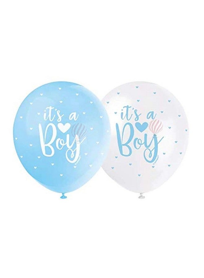 هونج كونج بالونز بالونات لاتكس لحفل استقبال المولود لتزيين حفلات استقبال المولود (عبوة من 30 قطعة) - أزرق - Image 1