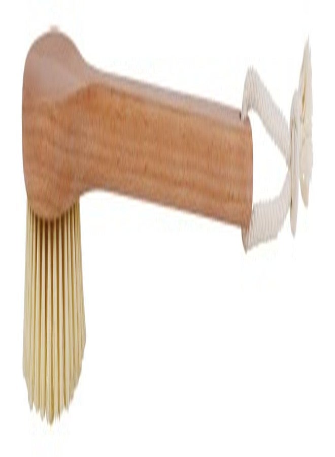Redecker 100% Made in Germany Round Pig Bristle Bath Brush with Oiled Beechwood Handle, 14-1/5-Inches - Image 5