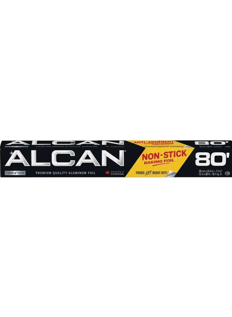 ALCAN Non-Stick Baking Aluminum Foil 12-in x 80-ft - Image 1
