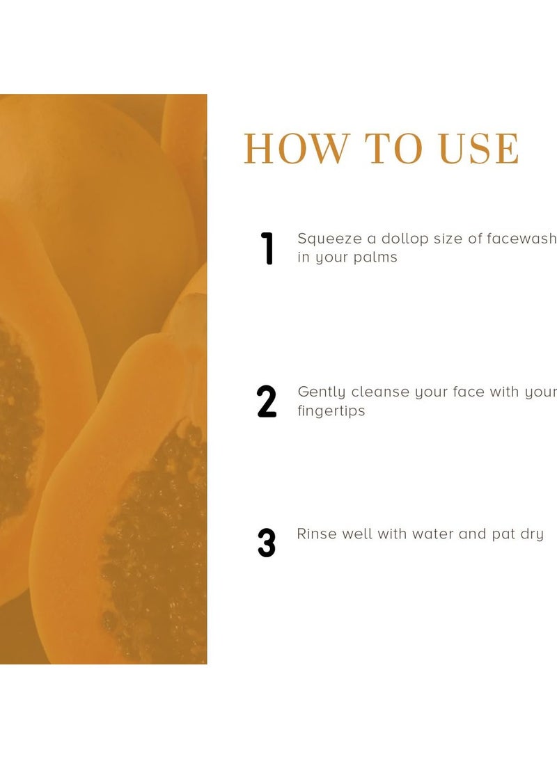 كادي غسول طبيعي للوجه بالبابايا لبشرة متوهجة وصحية | غسول الوجه بالأعشاب | غسول الوجه لتقليل البقع الداكنة والشوائب | خالٍ من SLS والبارابين | لجميع أنواع البشرة | 100 مل - Image 4