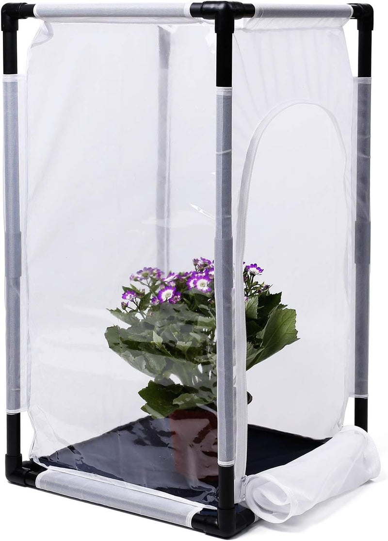 RESTCLOUD 30" Large Monarch Butterfly Habitat Cage, Outdoor Insect Mesh Cage Terrarium 16.5" x 16.5" x 30" - Image 1