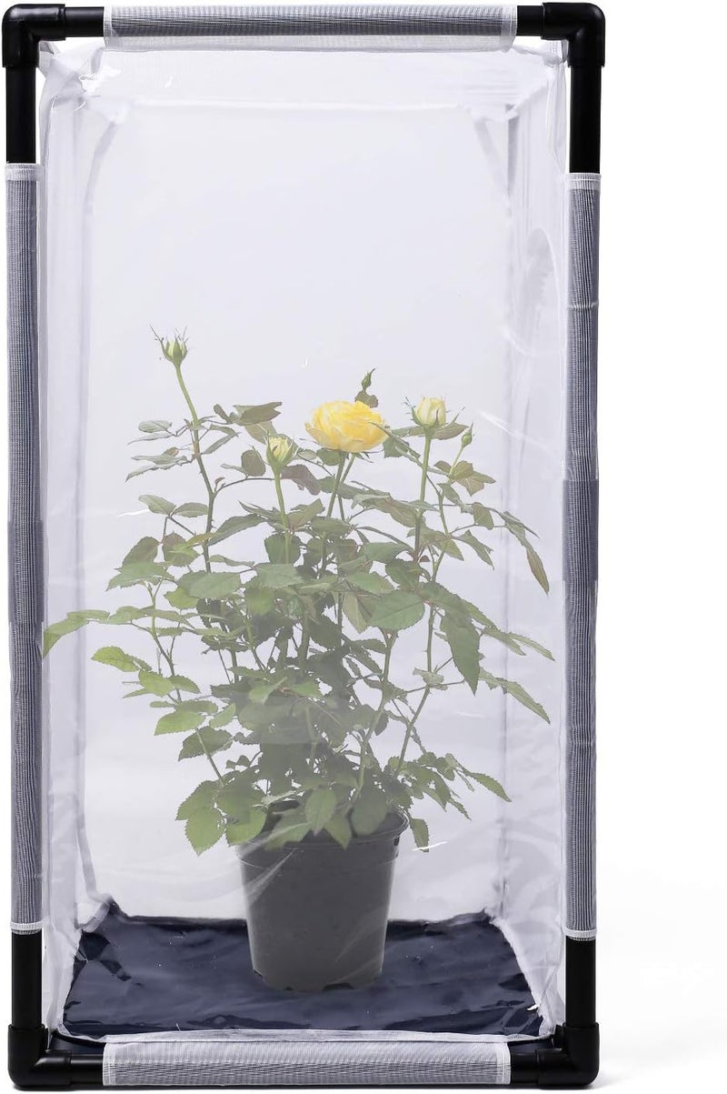 RESTCLOUD 30" Large Monarch Butterfly Habitat Cage, Outdoor Insect Mesh Cage Terrarium 16.5" x 16.5" x 30" - Image 3