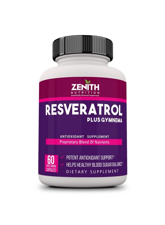 Zenith Nutrition Resveratrol Plus with Gymnema Sylvestre - 60 Capsules - Image 1