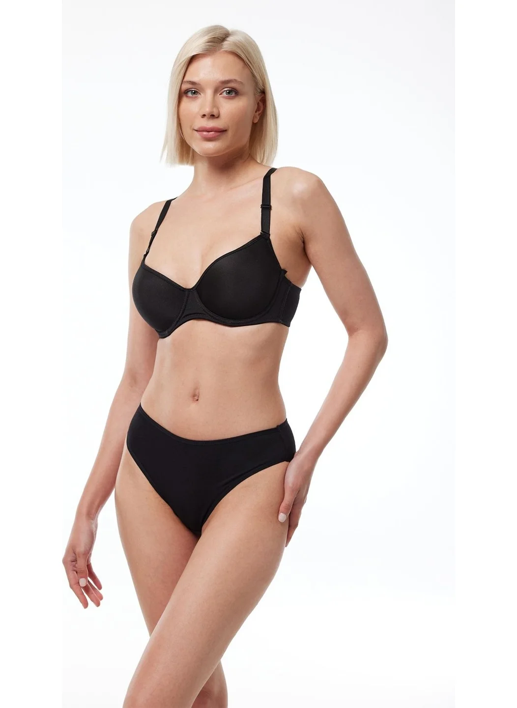 مالابادي Women's Black Non-Padded Cupped Underwire Bra 814