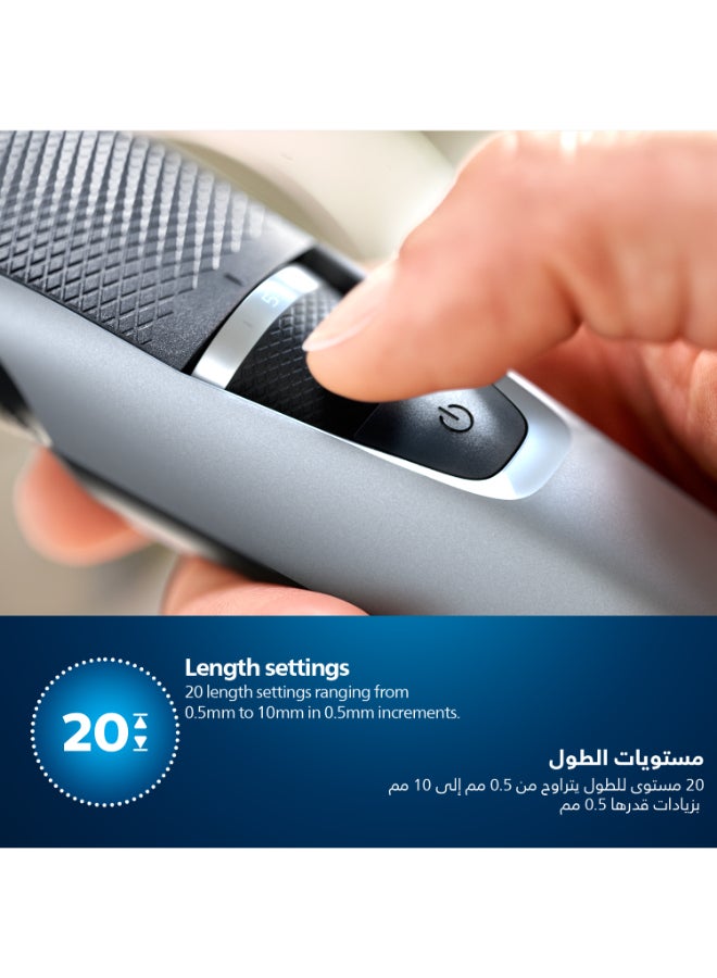Philips Beard Trimmer BT3232/15,Precision Beard Styling for Effortless Grooming,20 Length Settings, Maintenance-Free Blades, No Oil Required,90min Cordless Use, Battery Indicator Multicolour - Image 4