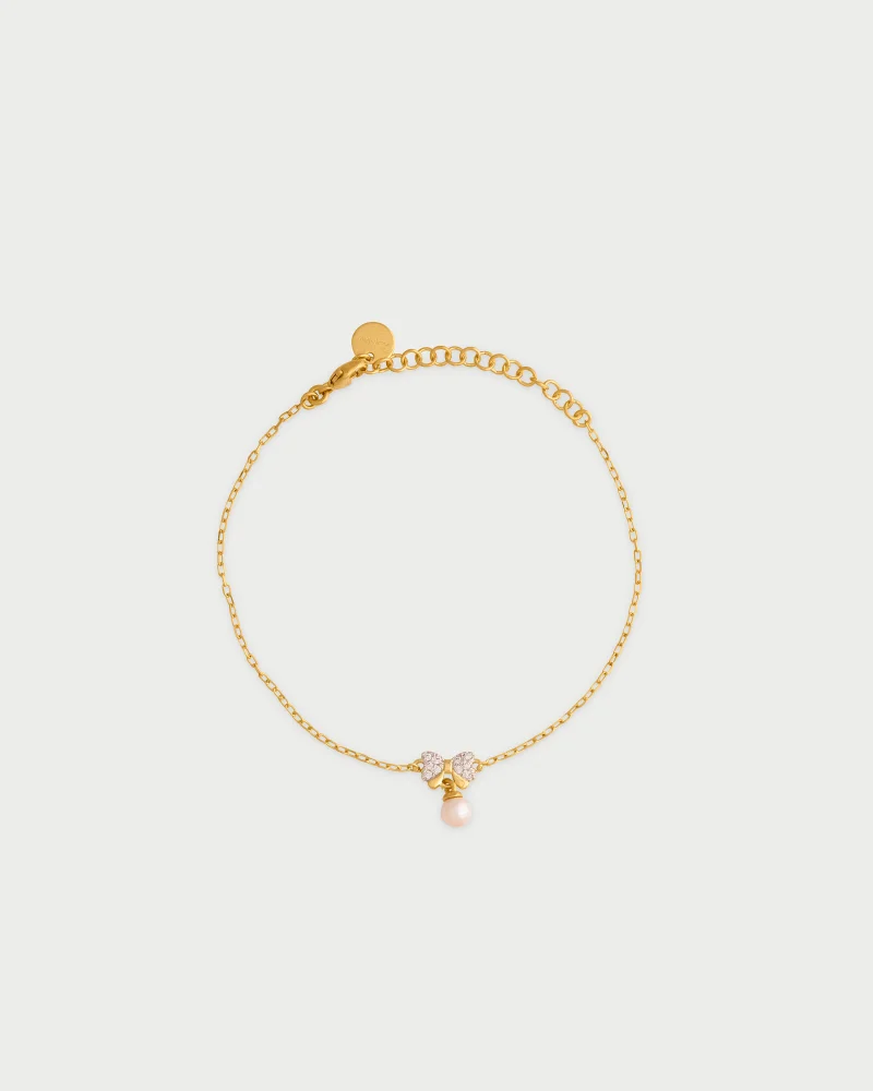 Rue Des Mill Bow chain bracelet - Bow Ton