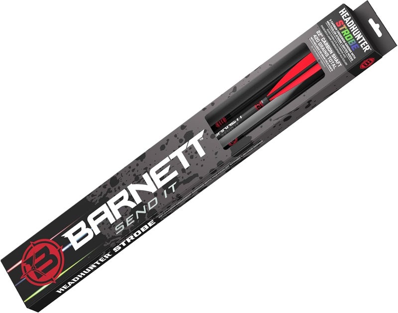 Barnett - Carbon Headhunter Lighted Strobe Crossbow Arrows - Multicolor Strobing Nocks, Half-Moon Design, Fully Assembled - Image 5