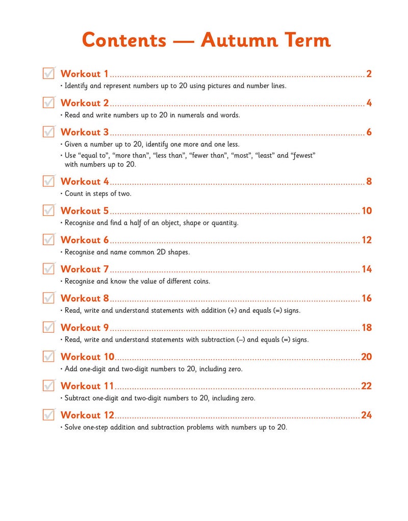 Ks1 Maths 10Minute Weekly Workouts Year 1 - Image 2