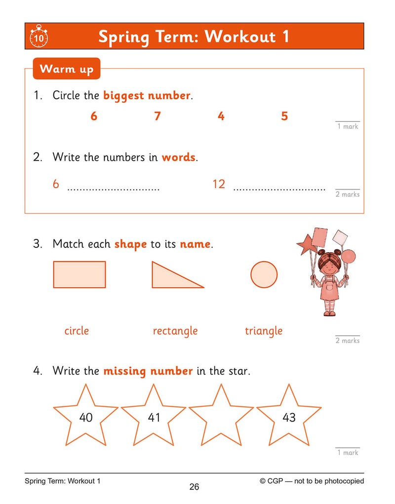 Ks1 Maths 10Minute Weekly Workouts Year 1 - Image 5
