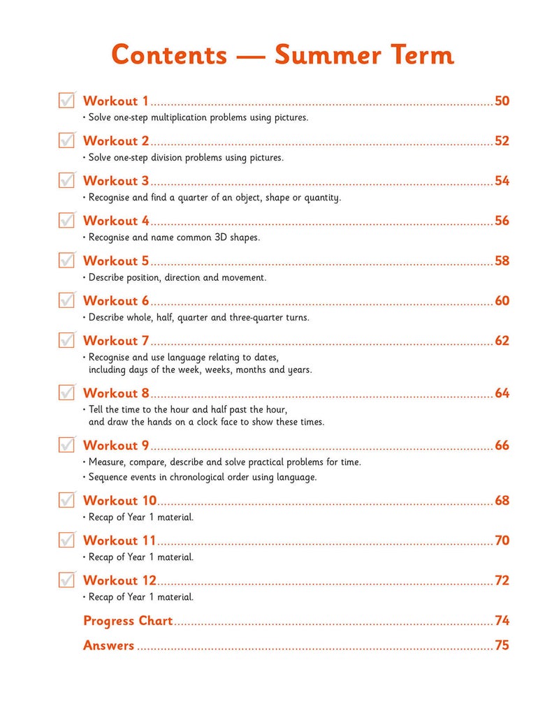 Ks1 Maths 10Minute Weekly Workouts Year 1 - Image 4