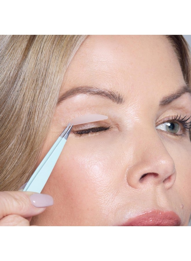Contours RX Precision Tweezers - Stainless Steel Needle Nose Tweezers For Eyebrows, Facial Hair & Lash Extensions - Precise Placement Of Lids By Design Correcting Strips (3 Inch) - Image 2