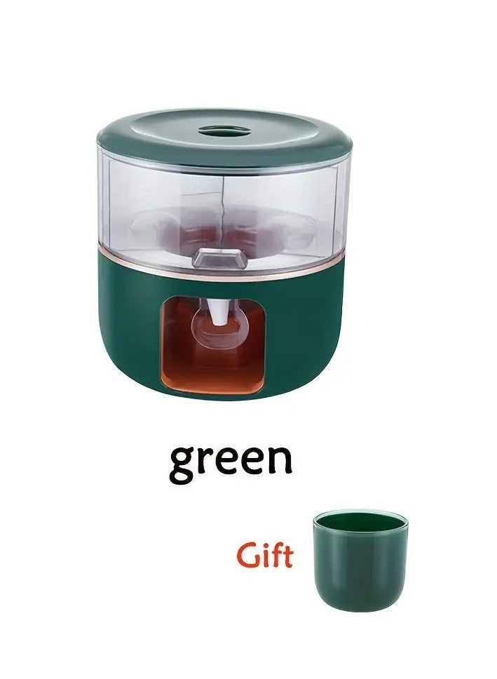Jug Drink Dispenser Large Capacity Rotating Cold Water Pitcher With Compartments - Ideal For Iced Drinks, Fruit Tea, Outdoor Camping Beverage  - Image 4