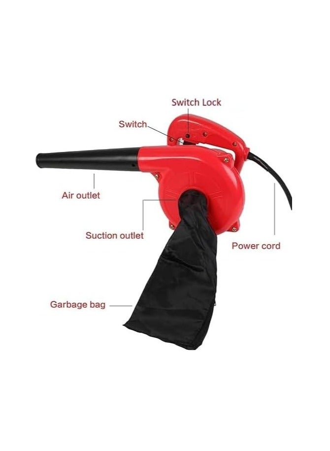 مجفف شعر يدوي 2 في 1، منفاخ ومكنسة كهربائية متينة وموثوقة، محرك قوي 700 واط، يزيل أوراق الشجر والغبار والنفخ والشفط (قابس المملكة المتحدة) - Image 4