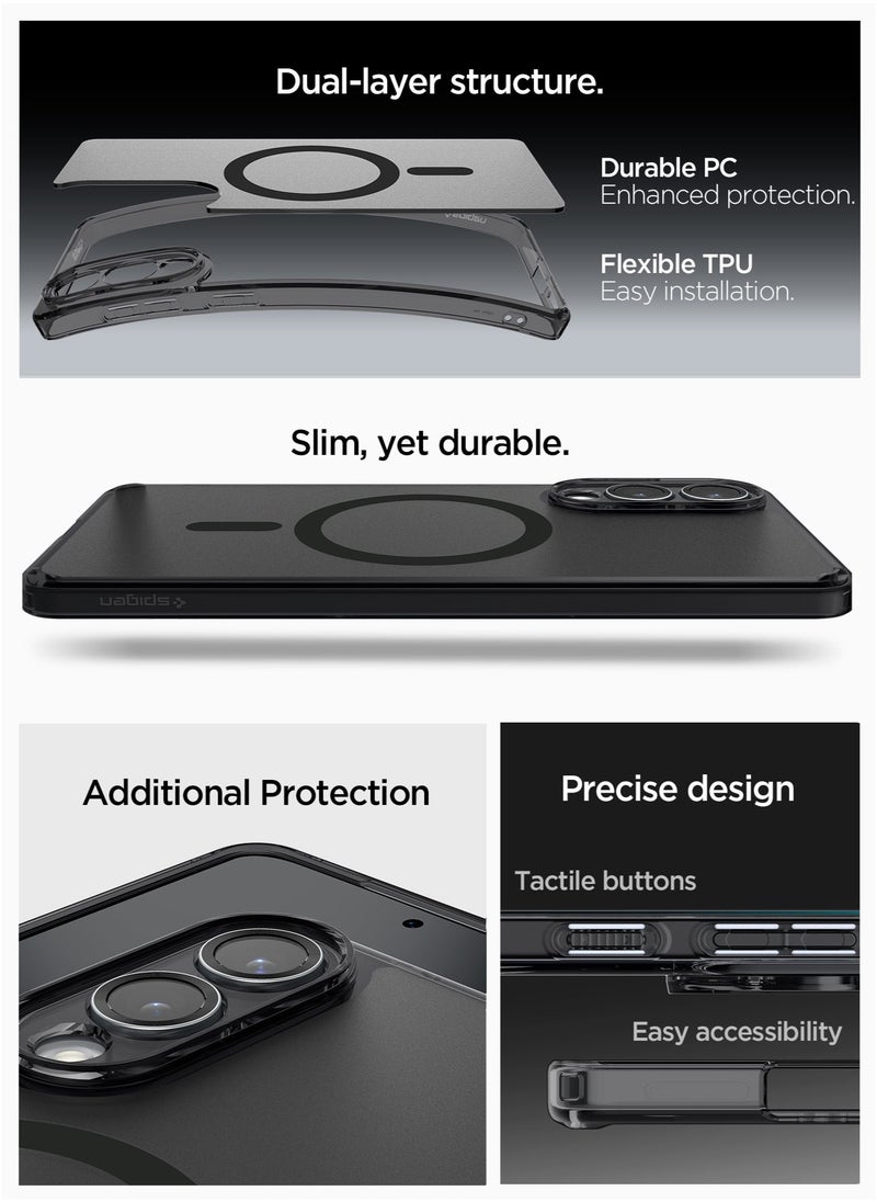 Ultra Hybrid MagFit for Samsung Galaxy S25 EDGE Case Cover with MagSafe (2025) - Frost Black