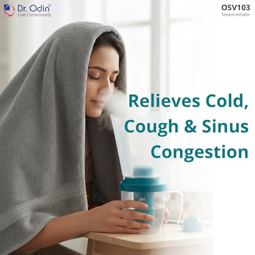 Dr.Odin Dr. Odin OSV103 Steam Inhaler and Vaporizer for Cold, Cough and Sinus Relief with 3 Attachments - Facial and Nasal Steamer, Portable, Shock-Free, Easy to Clean, Ideal for Health and Skin Care - Image 5