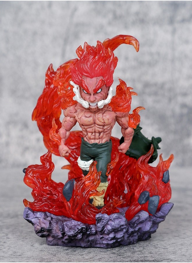 Naruto Naruto Might Guy Action Figure Decorative Resin Sculpture Home Decor Statue, Art Figurine Home Ornament Decoration for Office, Living Room, Bedroom, Book Shelf, TV Cabinet, Desktop  - Image 1
