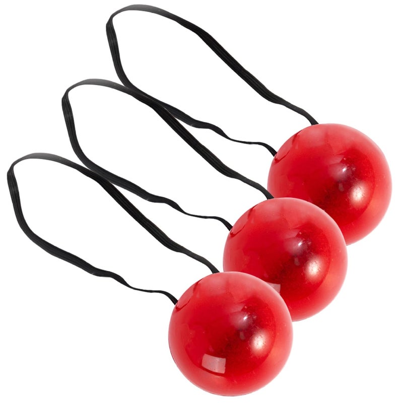 Luminous Red Clown Nose 3-Piece Set  red - Image 1