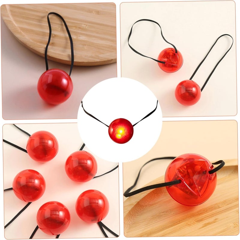 Luminous Red Clown Nose 3-Piece Set  red - Image 3