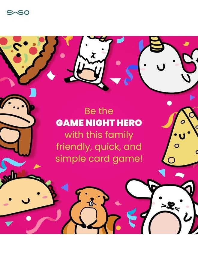 SparkSprout Taco Cat Goat Cheese Pizza Wildly Entertaining Card Game for Family and Group Game Night | Easy to Learn and Play with 10-15 Minute Rounds | Fun for Kids, Teens, Adults, and Families | 2-8 Players - Image 4