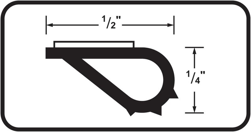 M-D Building Products 68510 1/4-Inch by 1/2-Inch 20-Feet Silicone Smoke Seal Casketing in Brown - Image 3