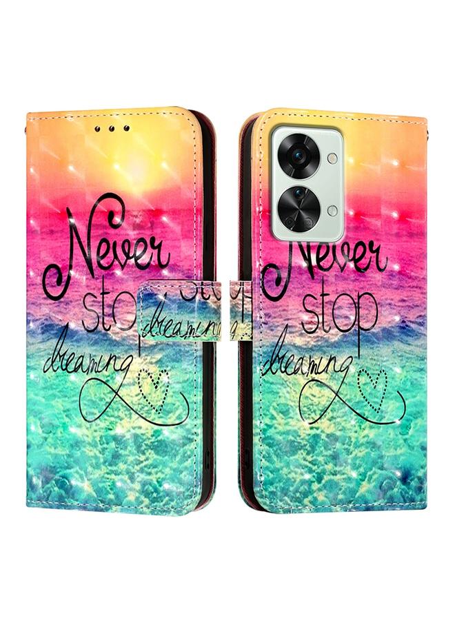 erorex Case For OnePlus Nord 2T 3D Painting Horizontal Flip Leather Phone Case - Image 2