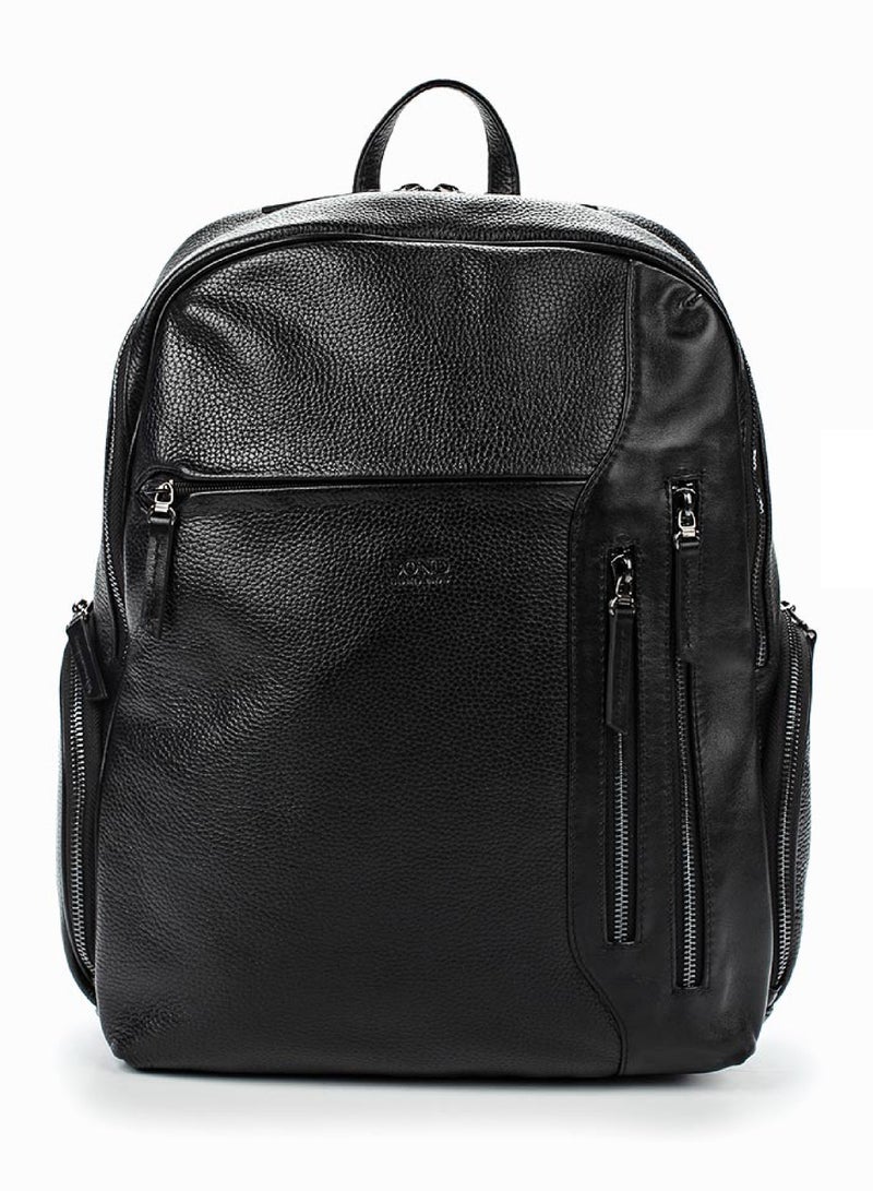 Trucare Bond Leather Backpack Black - 1094 - Image 1