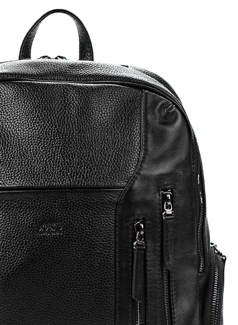 Trucare Bond Leather Backpack Black - 1094 - Image 4
