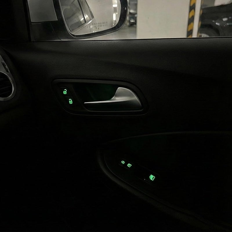 Multiple options Glowing Stickers Decals for Dashboard and Central Console Customization Transparent Design Flame Retardant PVC Switches Stickers Moisture wear upgraded quality - Image 3