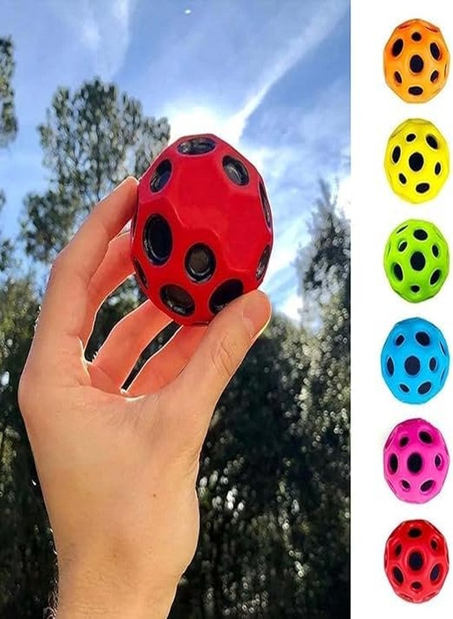 Gowky Bouncy Coral Star Ball, Moon Crater Texture Soft Rubber Beach Garden Outdoor Indoor Picnic Ball - Image 4