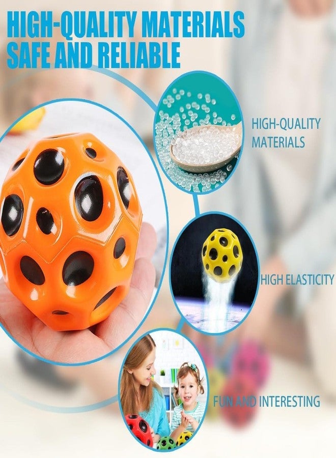 Gowky Bouncy Coral Star Ball, Moon Crater Texture Soft Rubber Beach Garden Outdoor Indoor Picnic Ball - Image 3