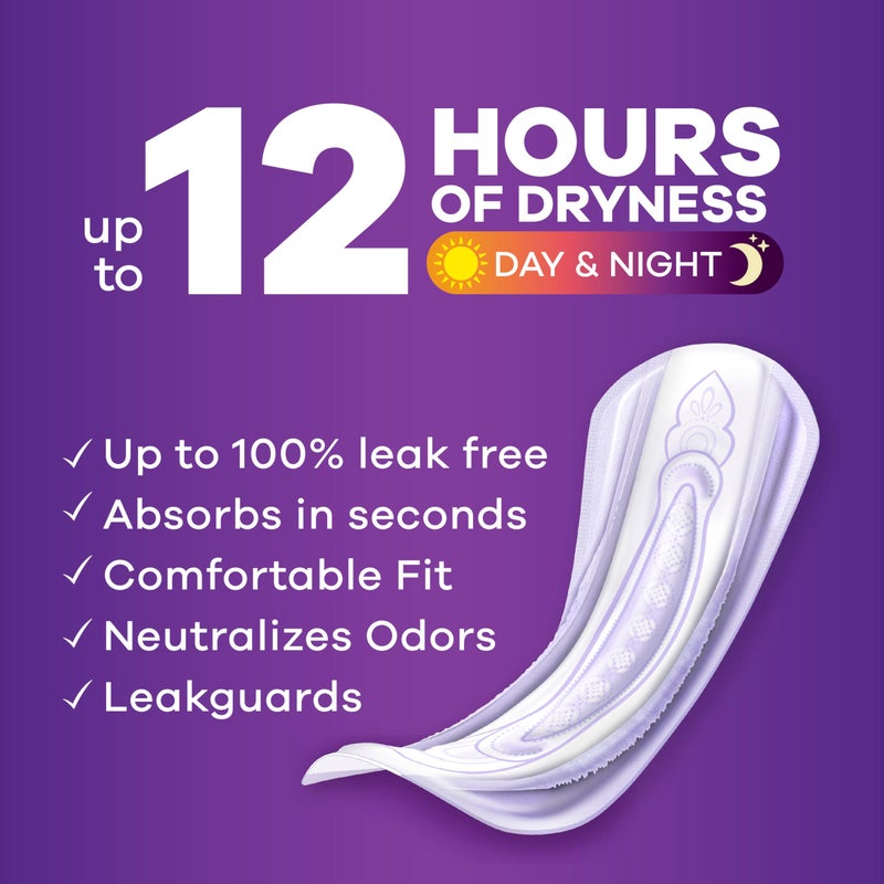 Always Discreet Incontinence Pads for Women and Postpartum Pads, Ultimate Extra Protect, 26 CT, up to 100% Bladder Leak Protection - Image 2