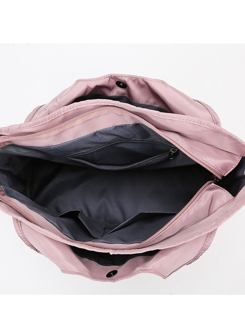 Multi Pocket Tote Shoulder Bag Multi-function Nylon Shoulder Handbag Travel Purse Bags - Image 2