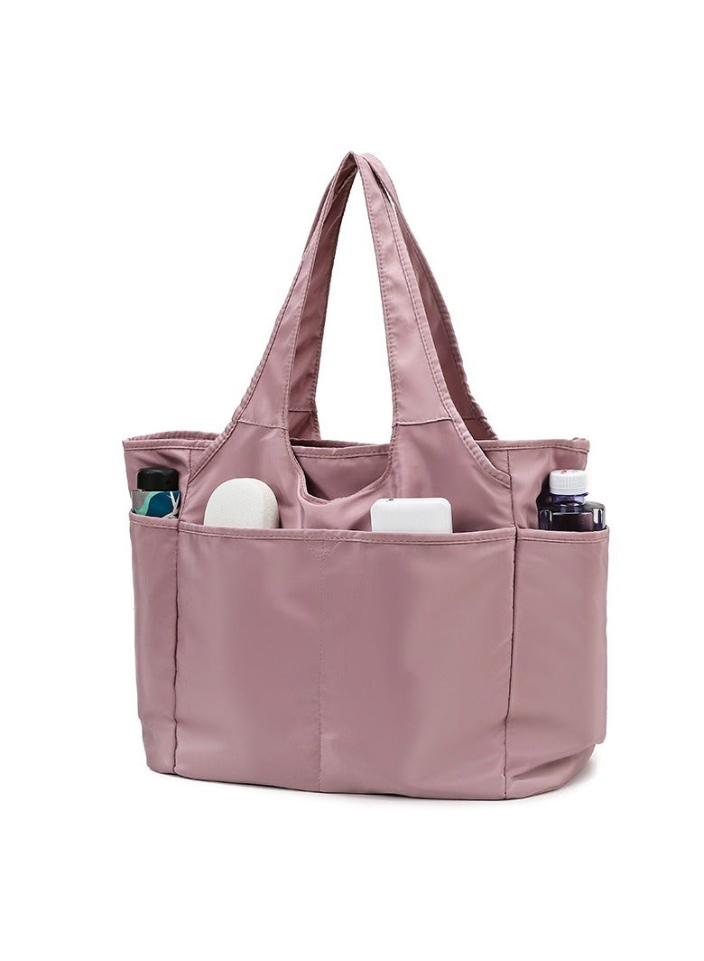 Multi Pocket Tote Shoulder Bag Multi-function Nylon Shoulder Handbag Travel Purse Bags - Image 4