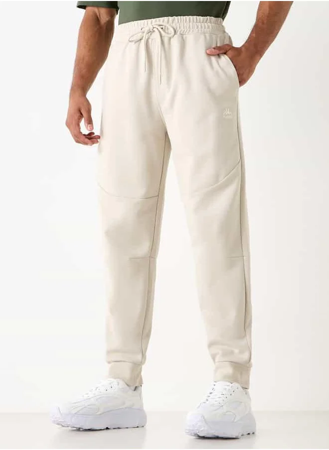 Kappa Kappa Panelled Joggers with Drawstring Closure and Pockets