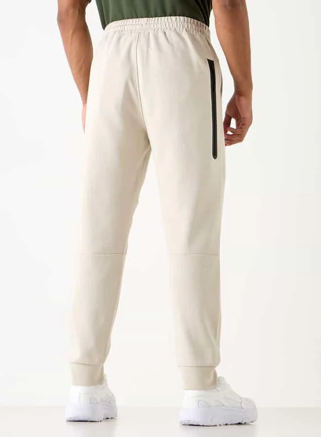 Kappa Kappa Panelled Joggers with Drawstring Closure and Pockets
