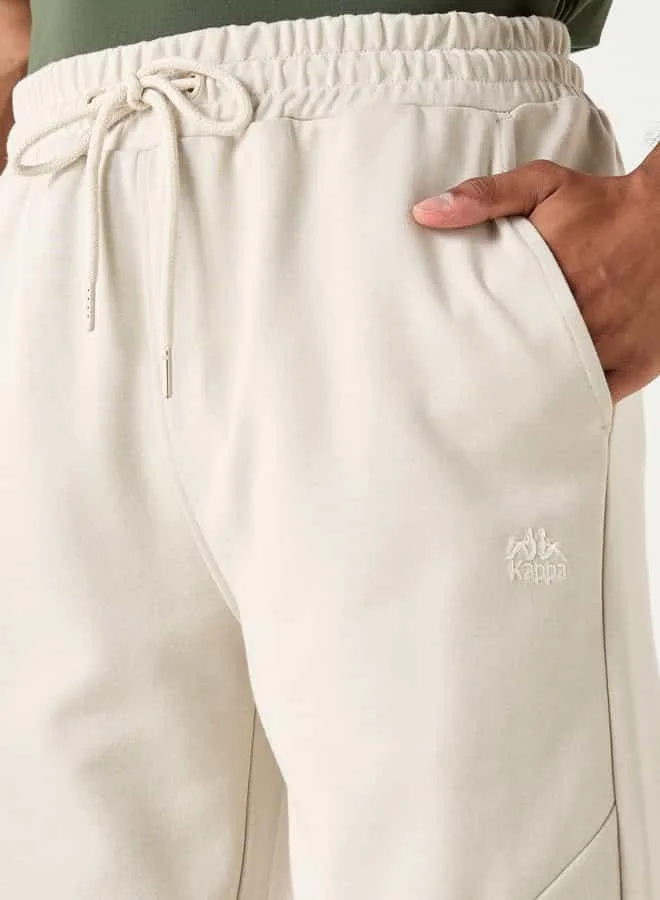 Kappa Kappa Panelled Joggers with Drawstring Closure and Pockets