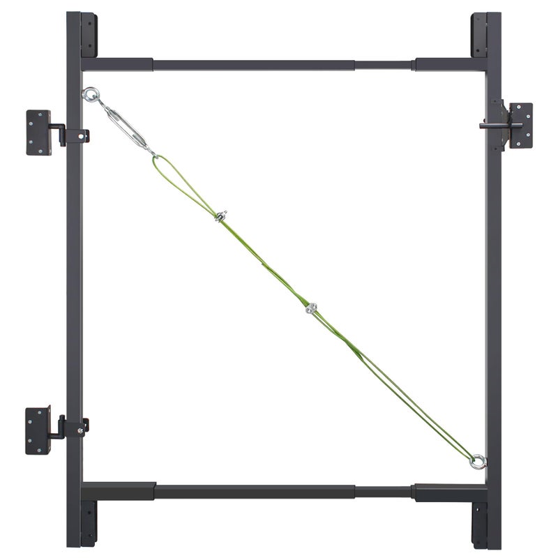 Sidasu Heavy Duty DIY Fence Gate Kit â€“ 36"-72" Adjustable Wood Gate Building Kit for 4-5 ft Fences, Fits Both 1"x4" and 2"x4" Wood - Image 1